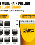 Cordless Hair and Beard Clipper with Scissors + Case