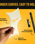 Beard Shaping Tool and Hair Trimmer Guide - Plus Version - The Cut Buddy - The Cut Buddy