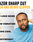 Cordless Hair and Beard Clipper with Scissors + Case - The Cut Buddy - The Cut Buddy
