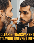 Hair Edge Up Trimmer Guide and Beard Shaping Stencil Tool - The Cut Buddy - The Cut Buddy