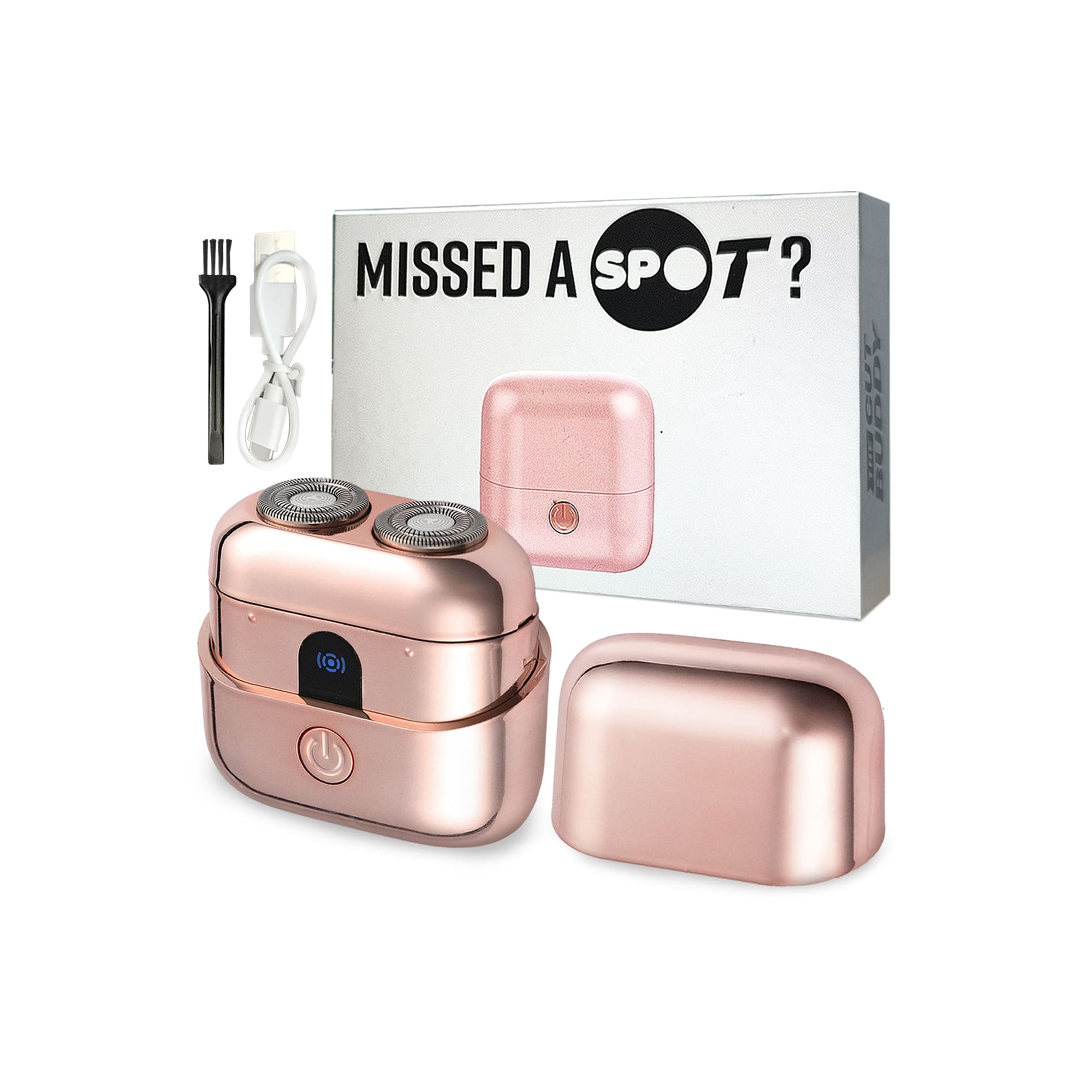 The Spot - Women's Mini Electric Shaver for Legs, Arms, and Face - The Cut Buddy - The Cut Buddy