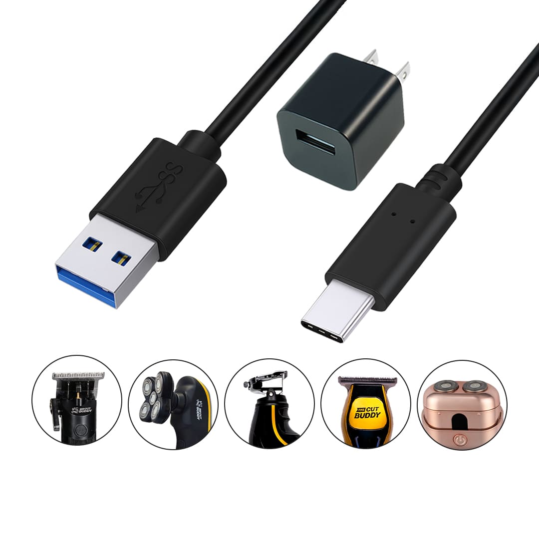 USB Charger and Adapter - Trim Buddy, Mini, Buzz Buddy, Bald Buddy, Spot - The Cut Buddy - The Cut Buddy