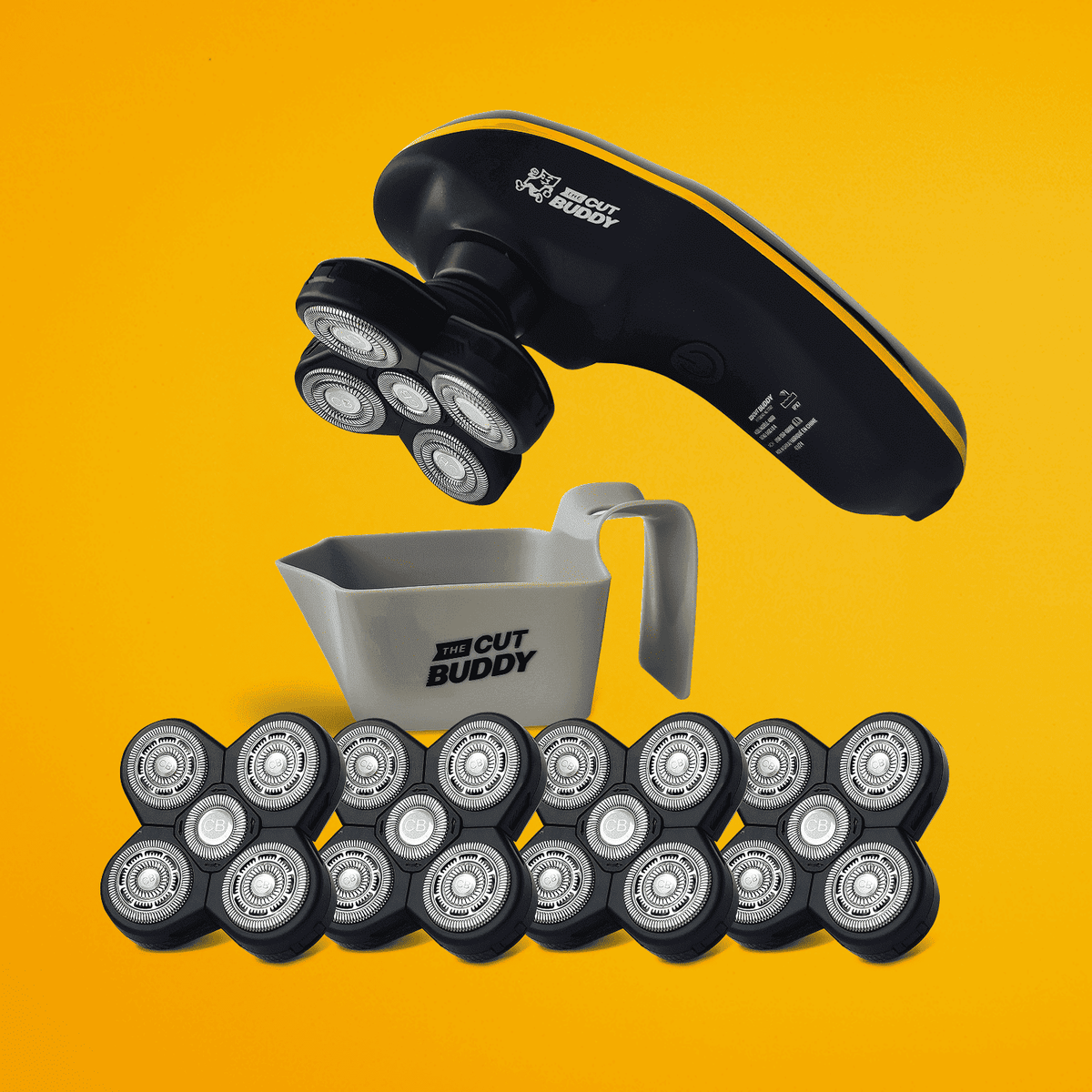 Bald Buddy Shaver + 4 Textured-Hair Shaving Head Bundle