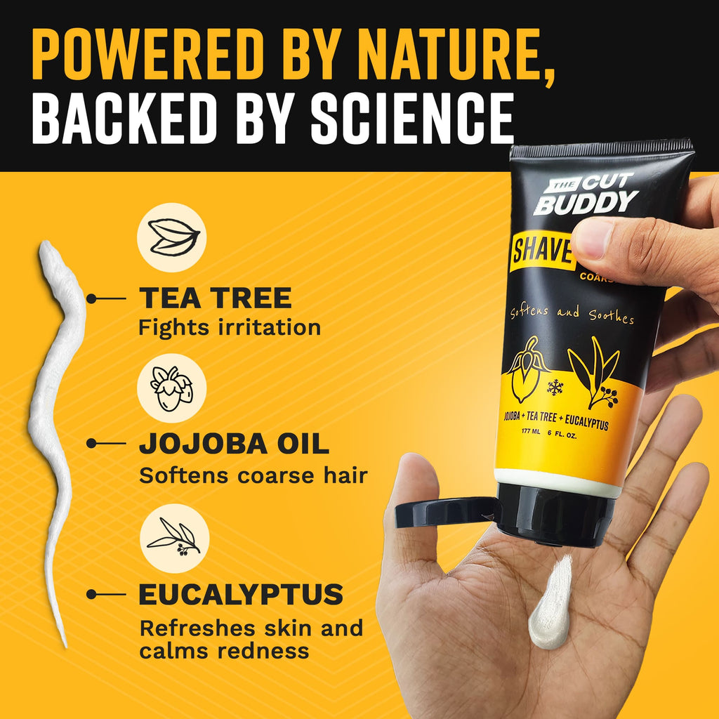 Shaving Cream for Coarse & Curly Hair (6oz)