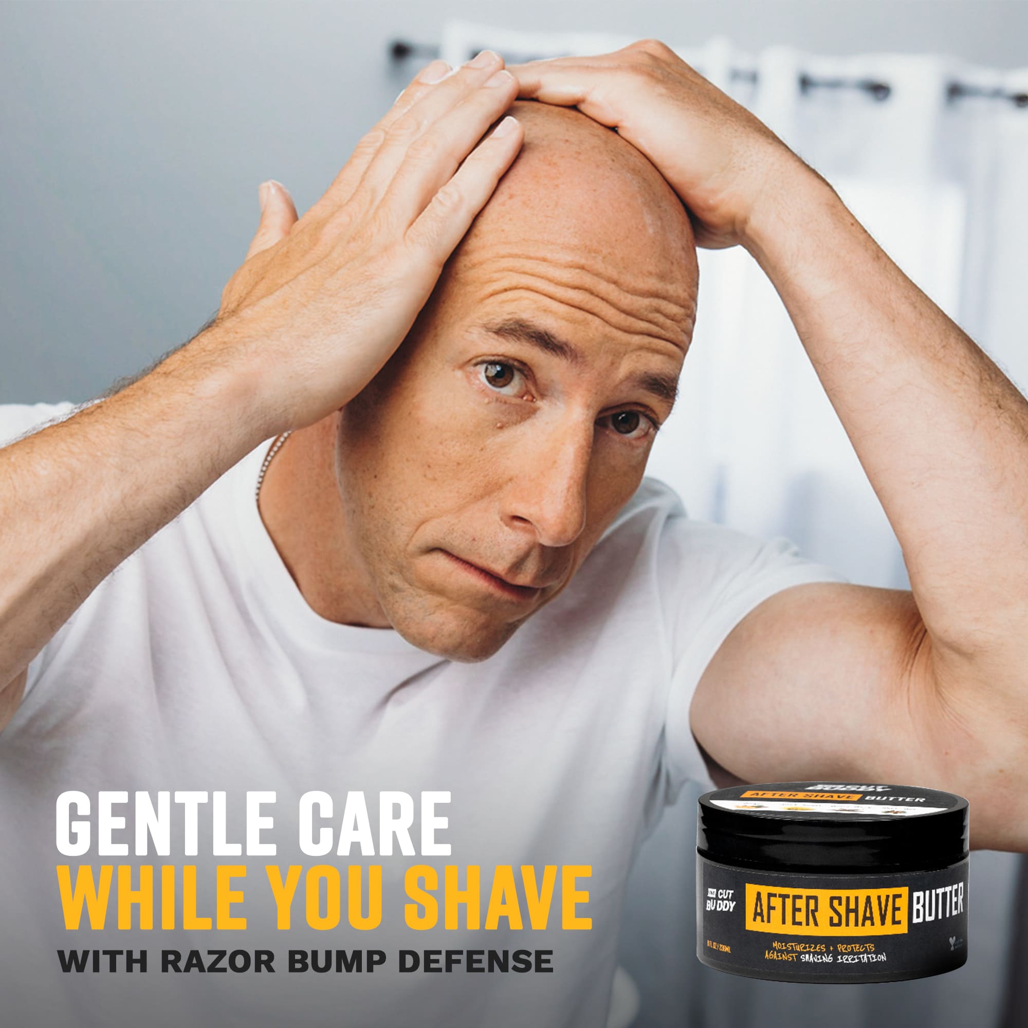 After Shave Moisturizer Butter with Razor Bump Defense (8 oz) - The Cut Buddy - The Cut Buddy