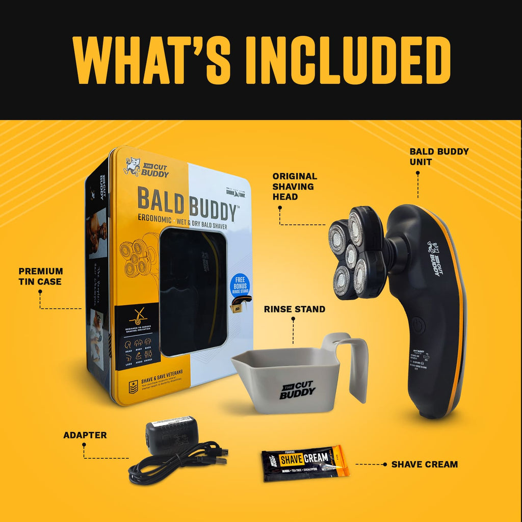 Bald Buddy - Electric Head Shaver - The Cut Buddy - The Cut Buddy