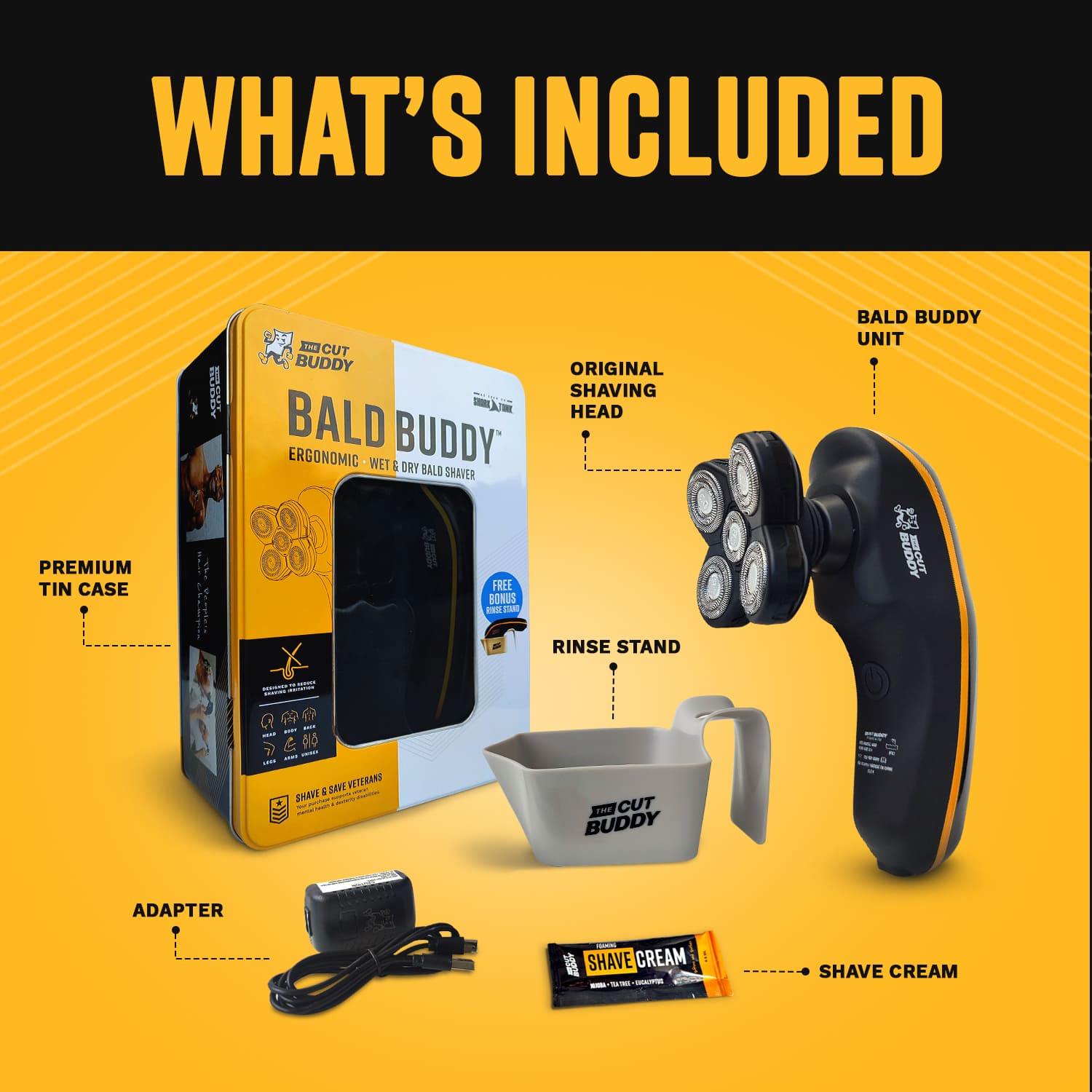 Bald Buddy - Electric Head Shaver - The Cut Buddy - The Cut Buddy