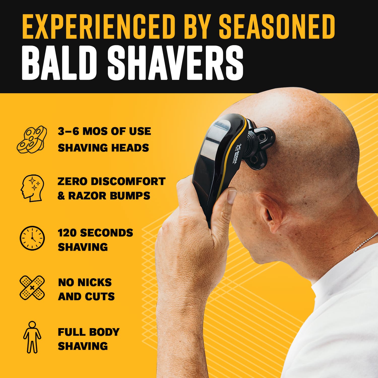 Bald Buddy - Electric Head Shaver - The Cut Buddy - The Cut Buddy