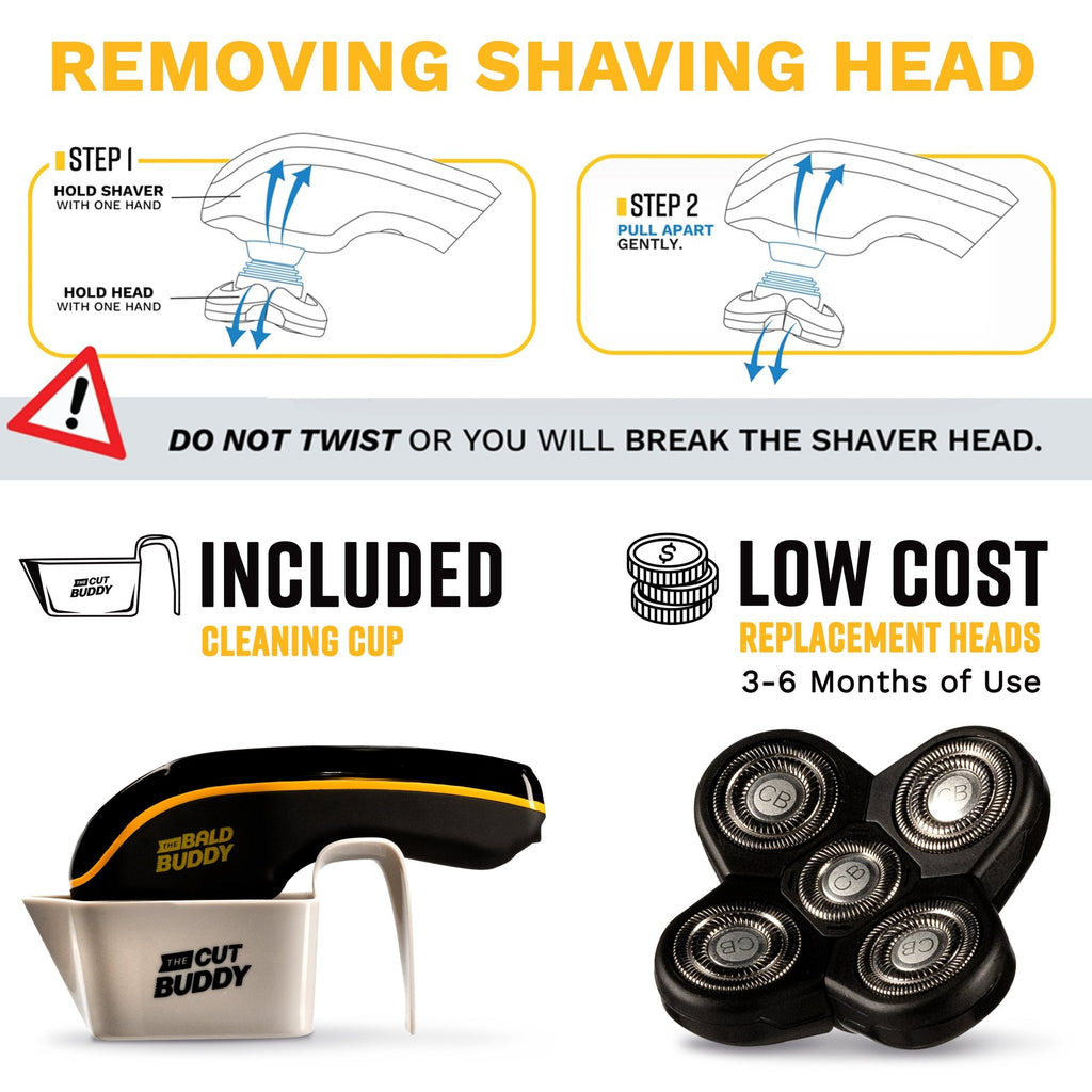 Bald Buddy - Ergonomic Bald Shaver - The Cut Buddy - The Cut Buddy