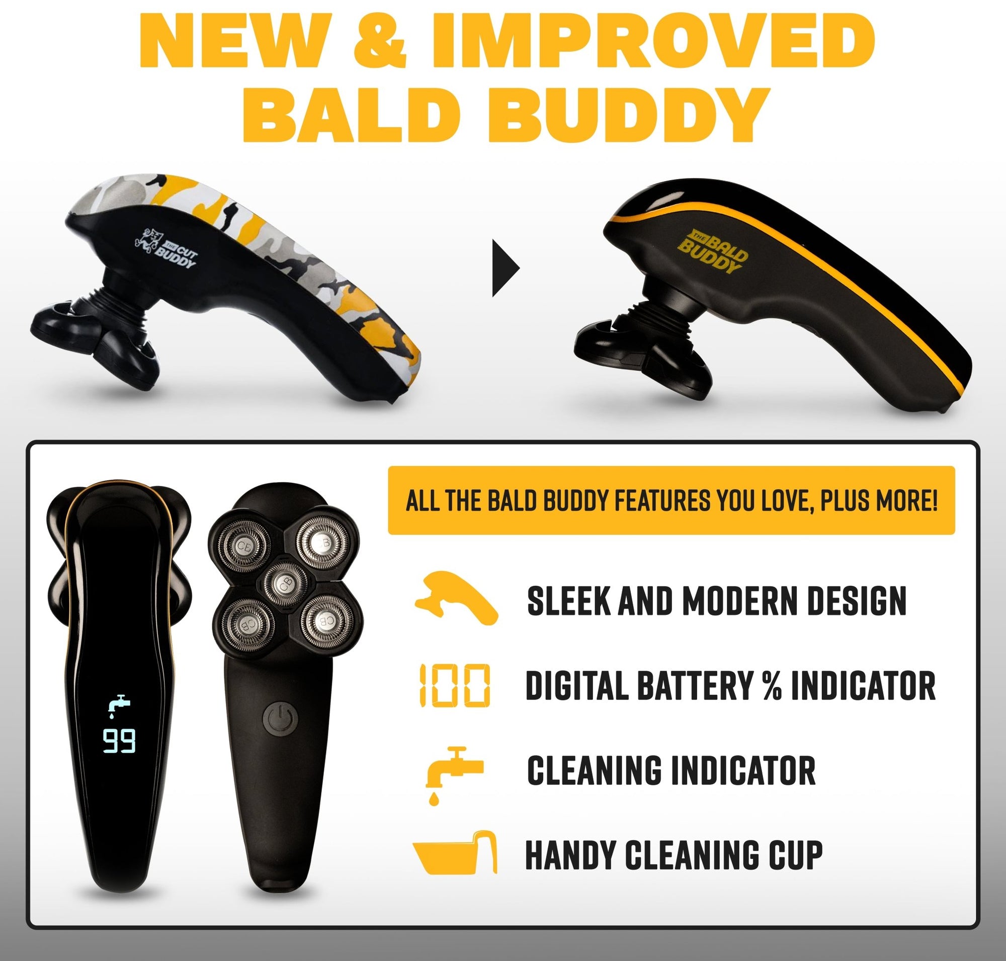 Bald Buddy - Ergonomic Bald Shaver - The Cut Buddy - The Cut Buddy