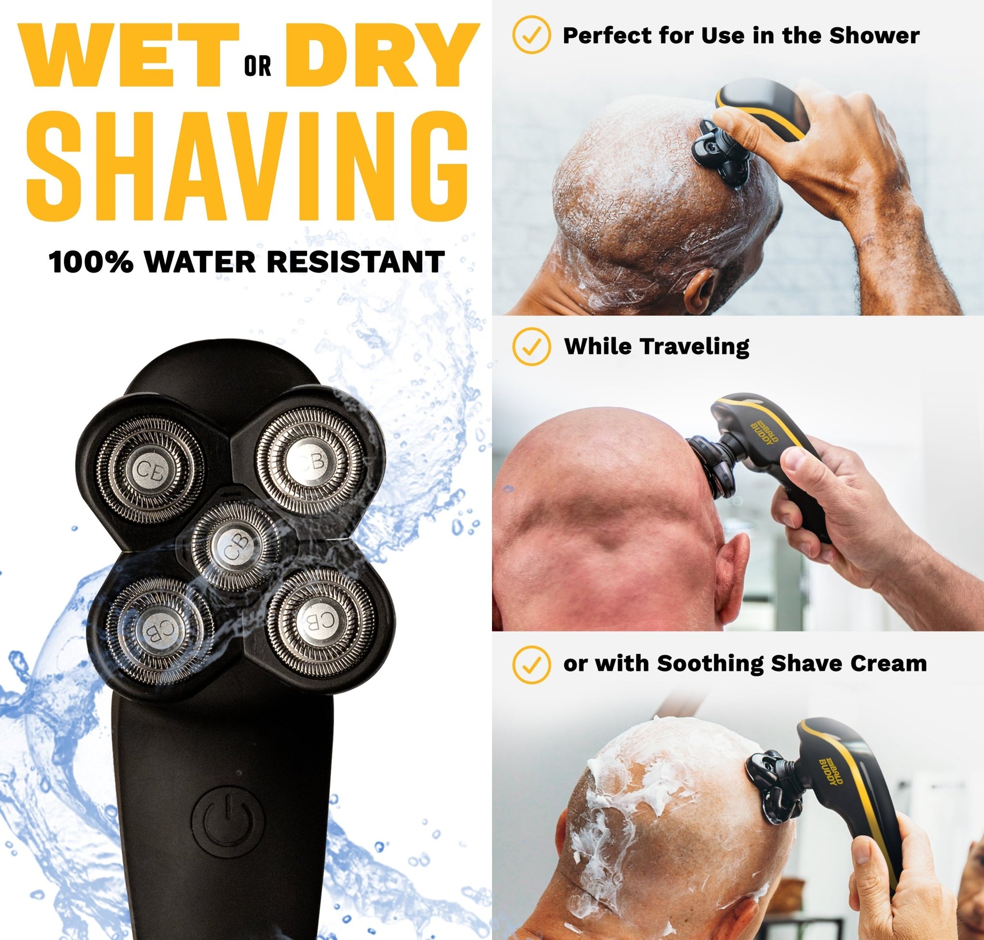 Bald Buddy - Ergonomic Bald Shaver - The Cut Buddy - The Cut Buddy