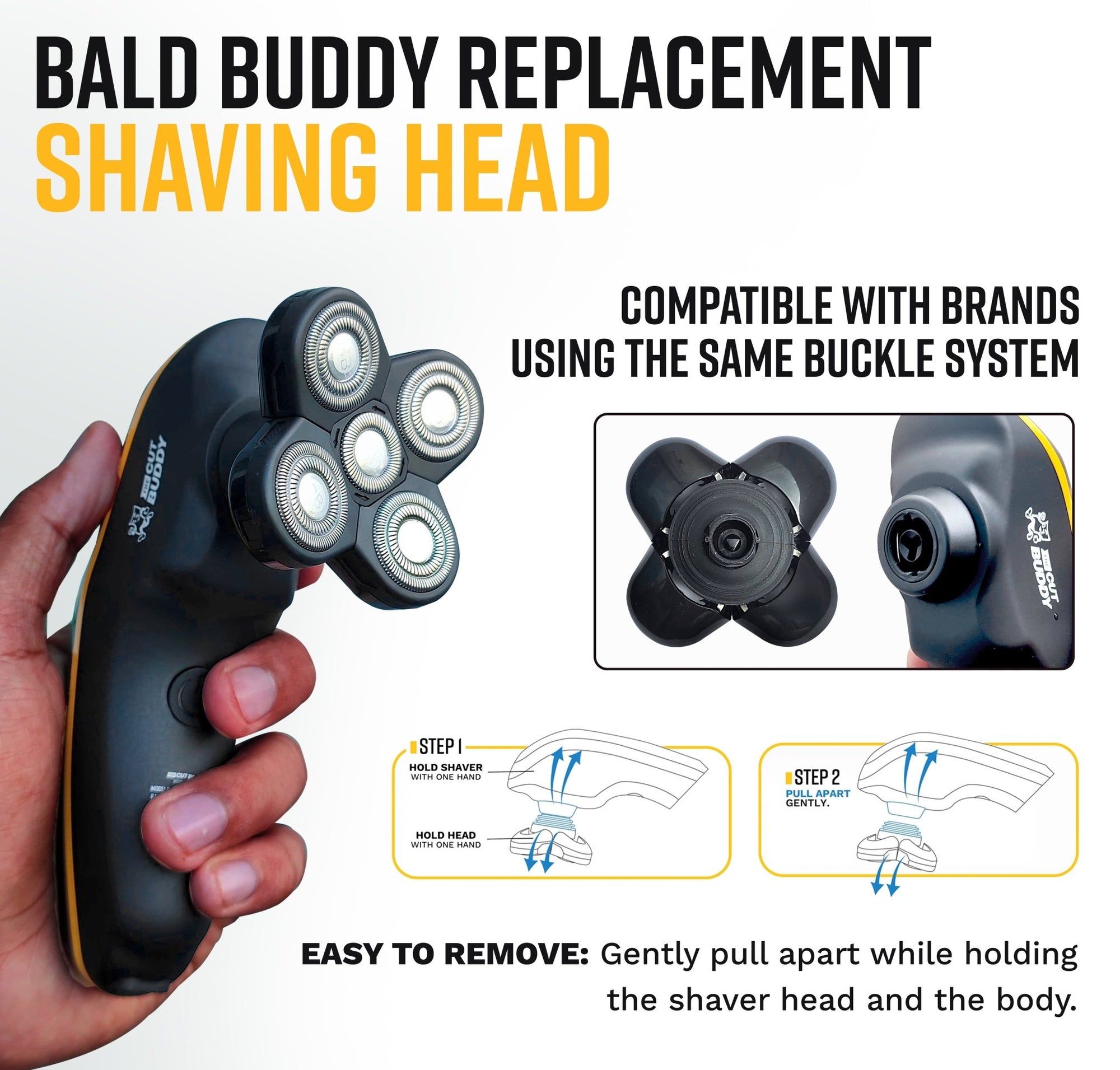 Bald Buddy - Replacement Shaving Head (1 Unit) - The Cut Buddy - The Cut Buddy