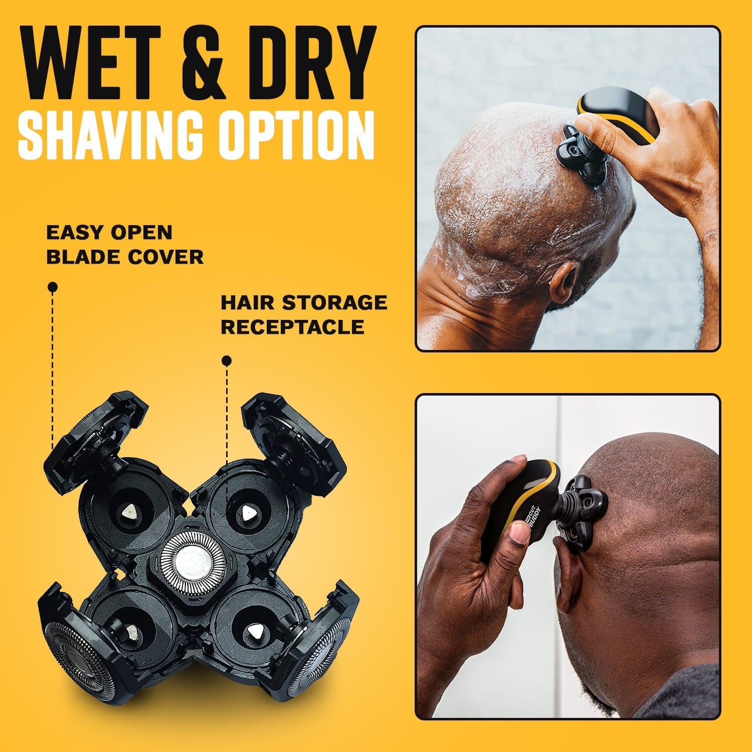 Bald Buddy Standard Shaving Head – Original Replacement (4 units) - The Cut Buddy - The Cut Buddy