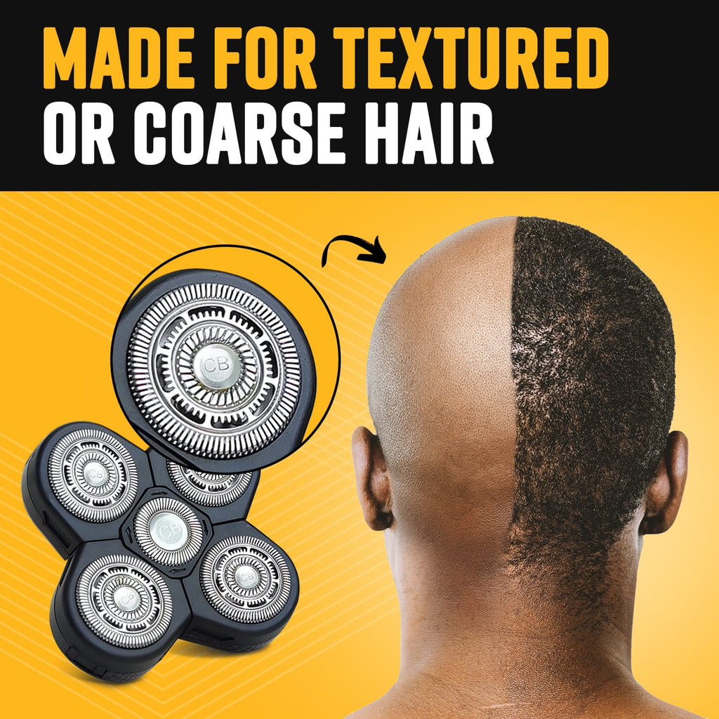 Bald Buddy Textured - Hair Shaving Head – For Coarse and Curly Hair (4 Units) - The Cut Buddy - The Cut Buddy
