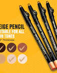 Beige Skin Tone - Speed Tracer Barber Pencils + Sharpener - The Cut Buddy - The Cut Buddy