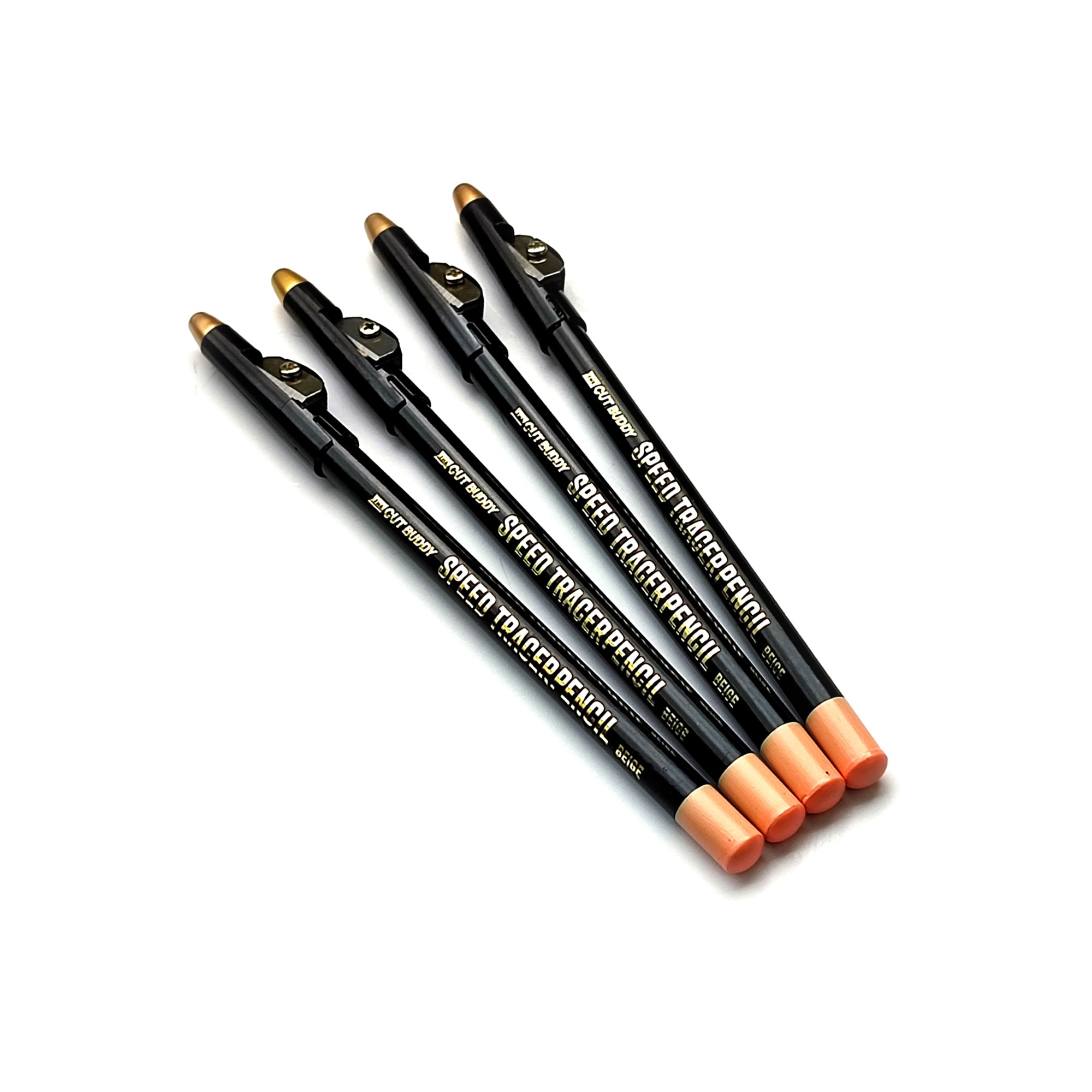 Beige Skin Tone - Speed Tracer Barber Pencils + Sharpener - The Cut Buddy - The Cut Buddy