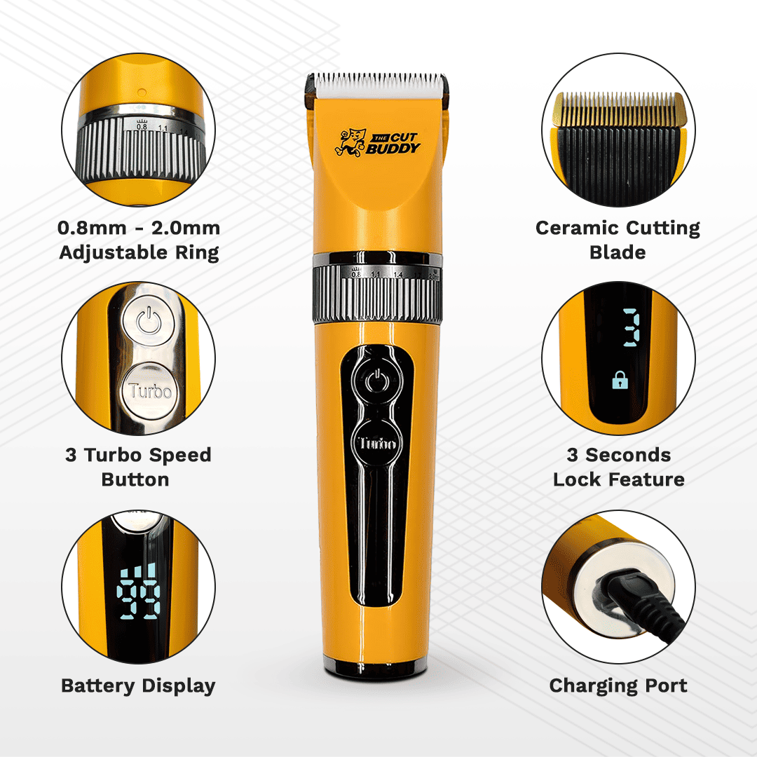 Cordless Hair and Beard Clipper with Scissors + Case - The Cut Buddy - The Cut Buddy