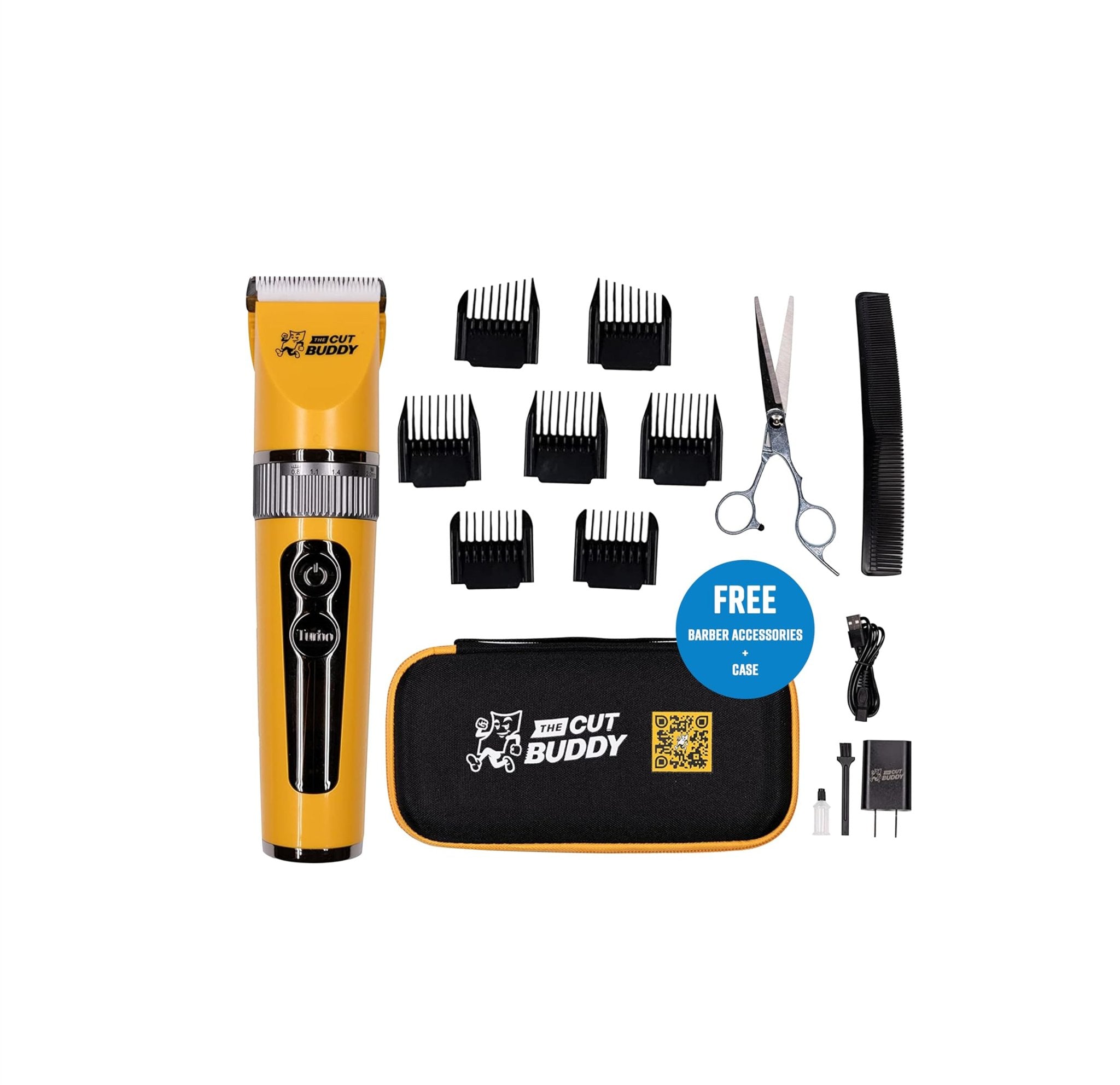 Cordless Hair and Beard Clipper With Scissors + Case - The Cut Buddy-The Cut Buddy
