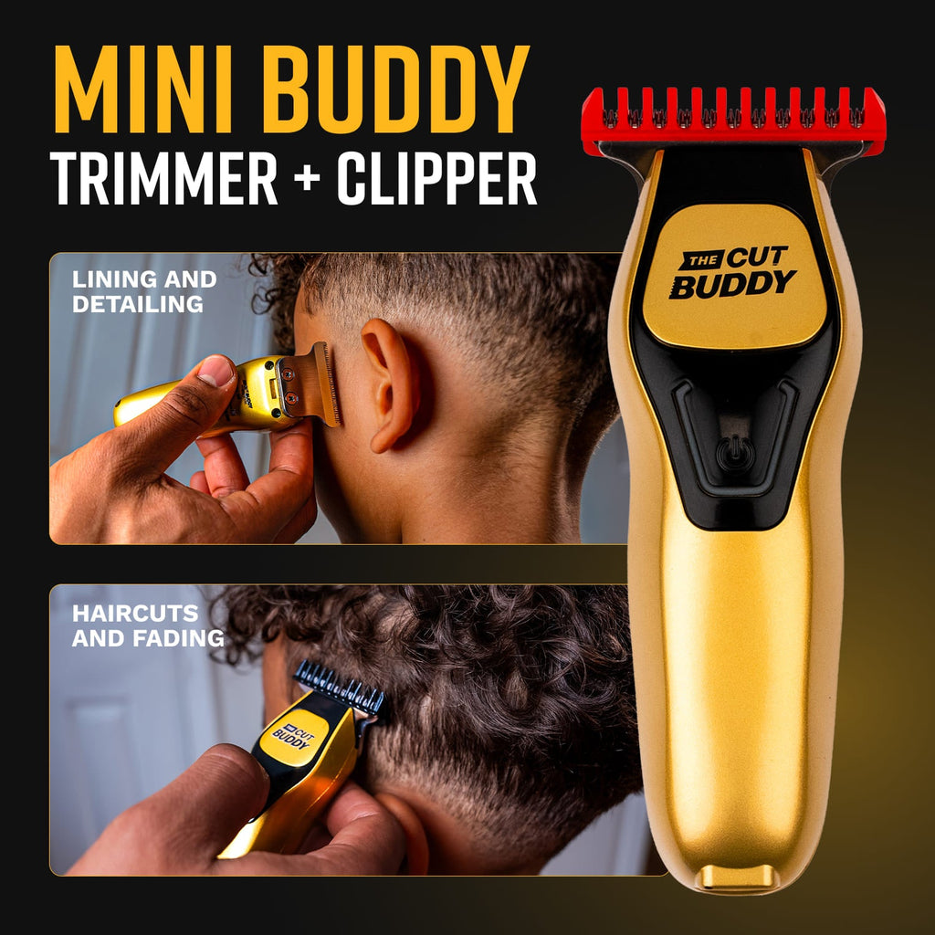 A comprehensive grooming kit featuring Shave Cream for hydration, Itch Spray for scalp relief, Bump Buddy razor bump treatment, and a satin-lined durag for style preservation.