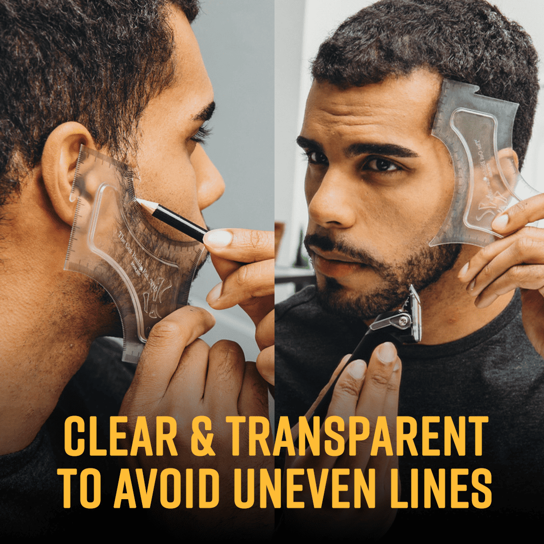 Hair Edge Up Trimmer Guide and Beard Shaping Stencil Tool - The Cut Buddy - The Cut Buddy