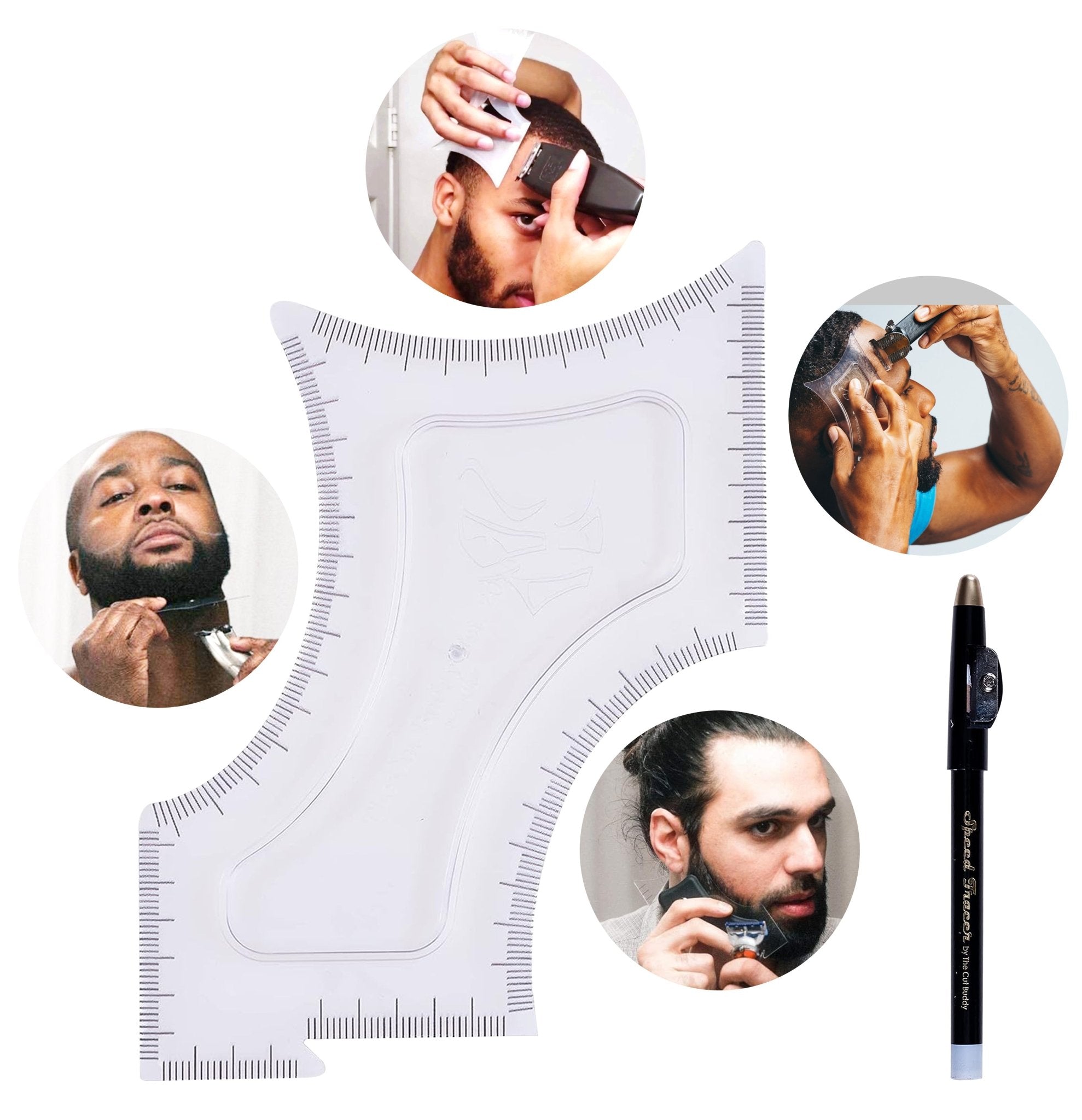 The Cut Buddy Beard Shaping Tool and Hair Trimmer Guide Original