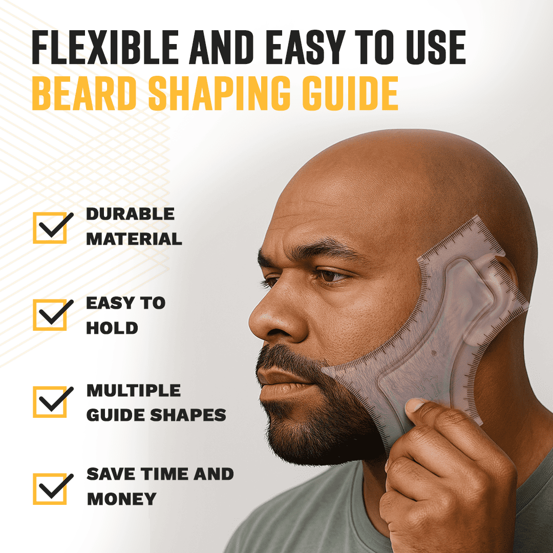 Hair Edge Up Trimmer Guide and Beard Shaping Stencil Tool - The Cut Buddy - The Cut Buddy