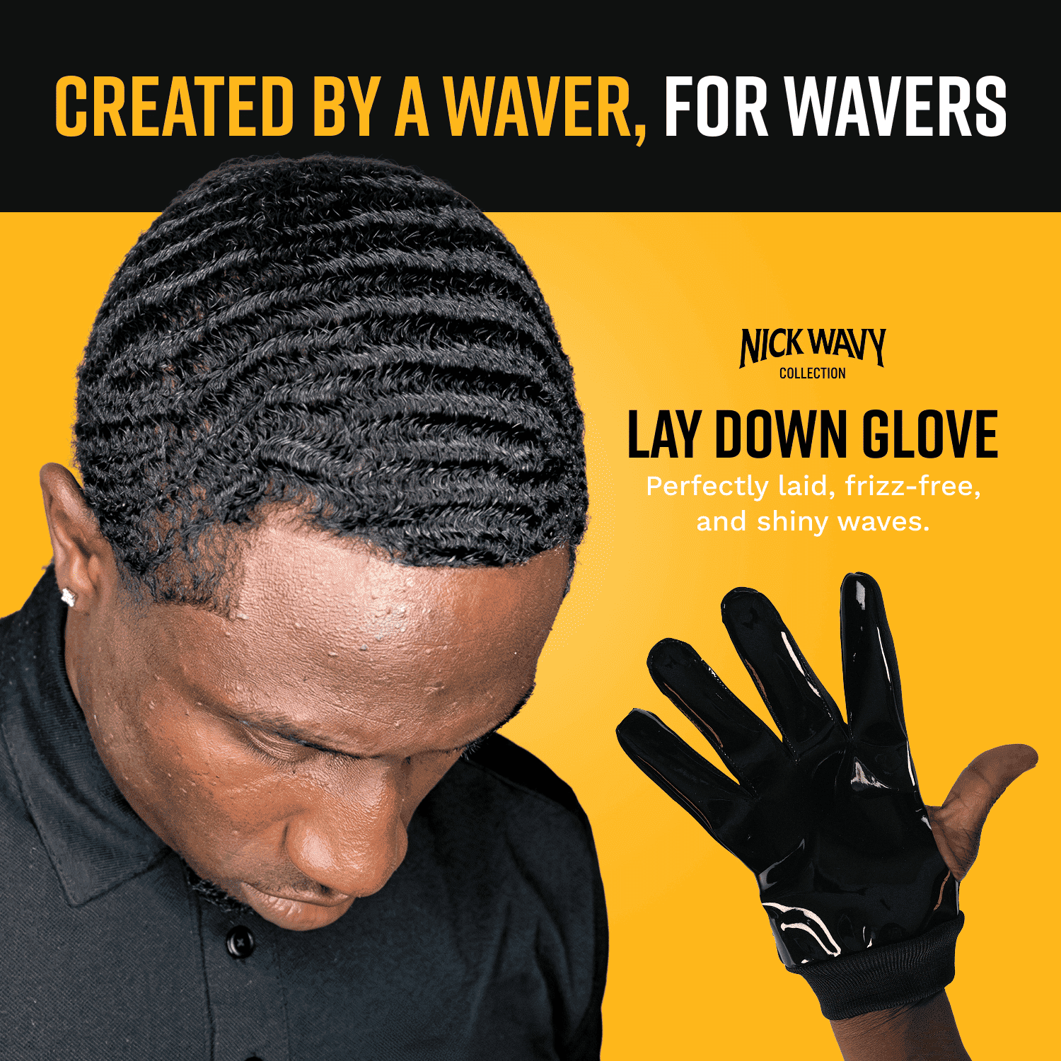 Nick Wavy Collection - Lay Down Glove for 360 Waves - The Cut Buddy - The Cut Buddy