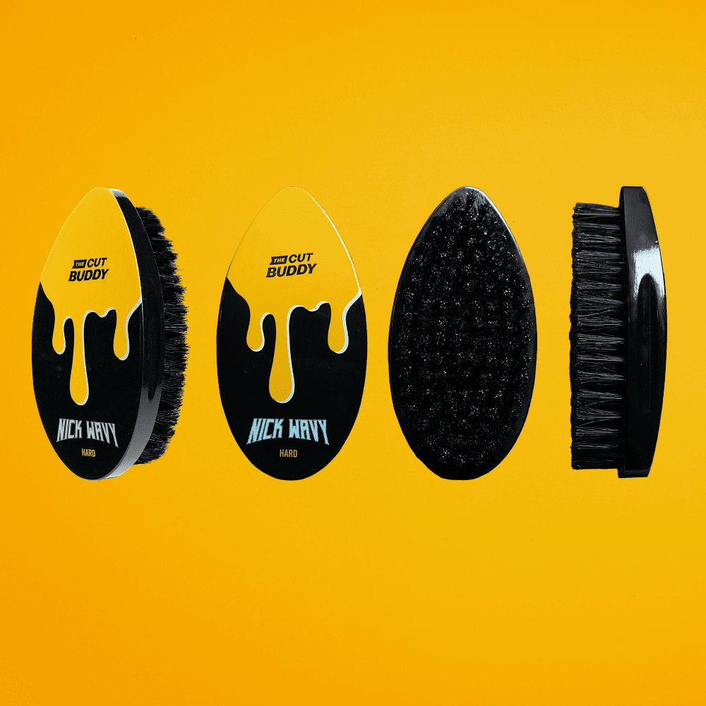 Nick Wavy Collection - Medium Firm Bristle Waves Brush - The Cut Buddy-The Cut Buddy