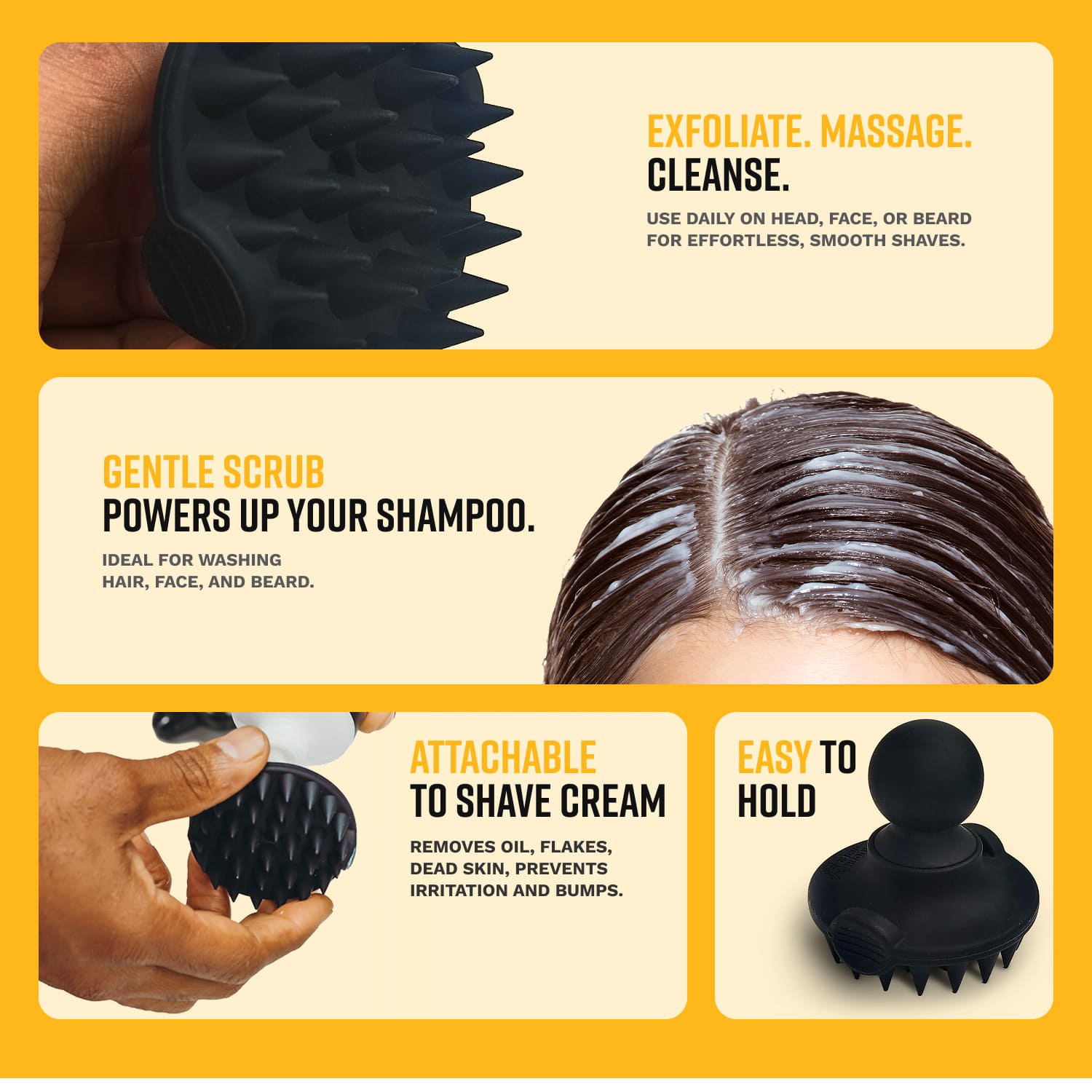 Pre - Shave Exfoliation Cone Bristle Brush - The Cut Buddy - The Cut Buddy