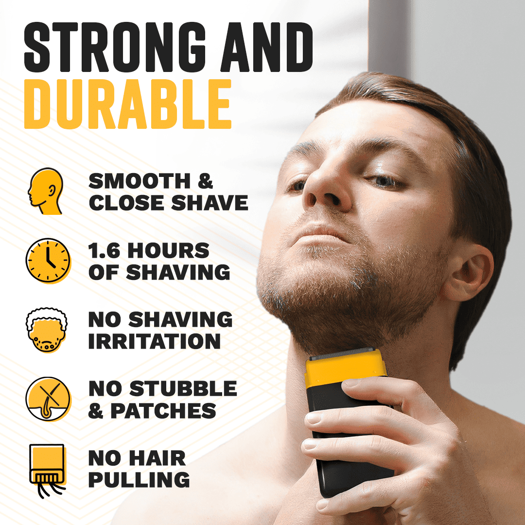 Shave Buddy - Mini Compact Foil Electric Face and Head Shaver - The Cut Buddy - The Cut Buddy