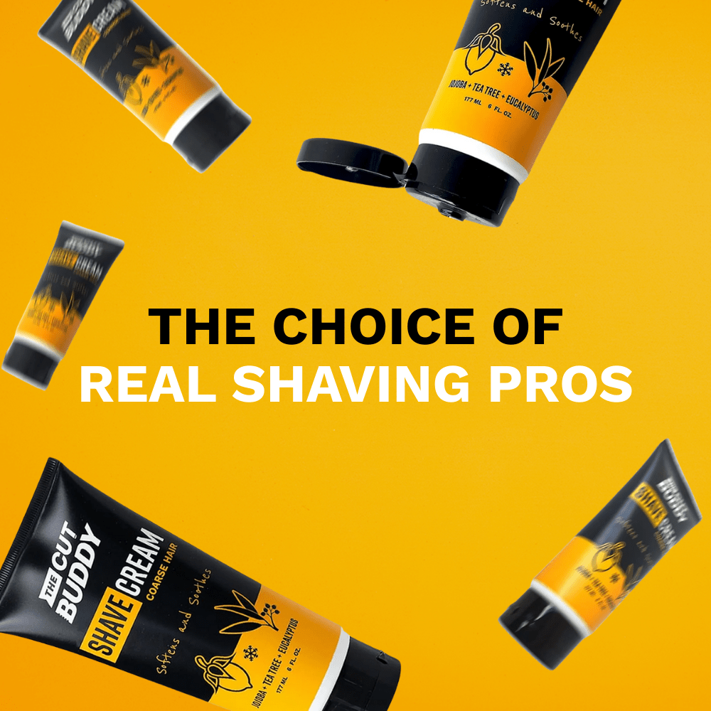 Shaving Cream for Coarse & Curly Hair (6oz) - The Cut Buddy - The Cut Buddy