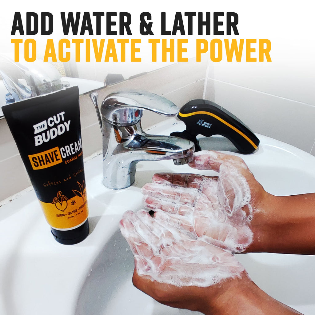 Shaving Cream - Soothing Foaming Solution (6 OZ) - The Cut Buddy - The Cut Buddy