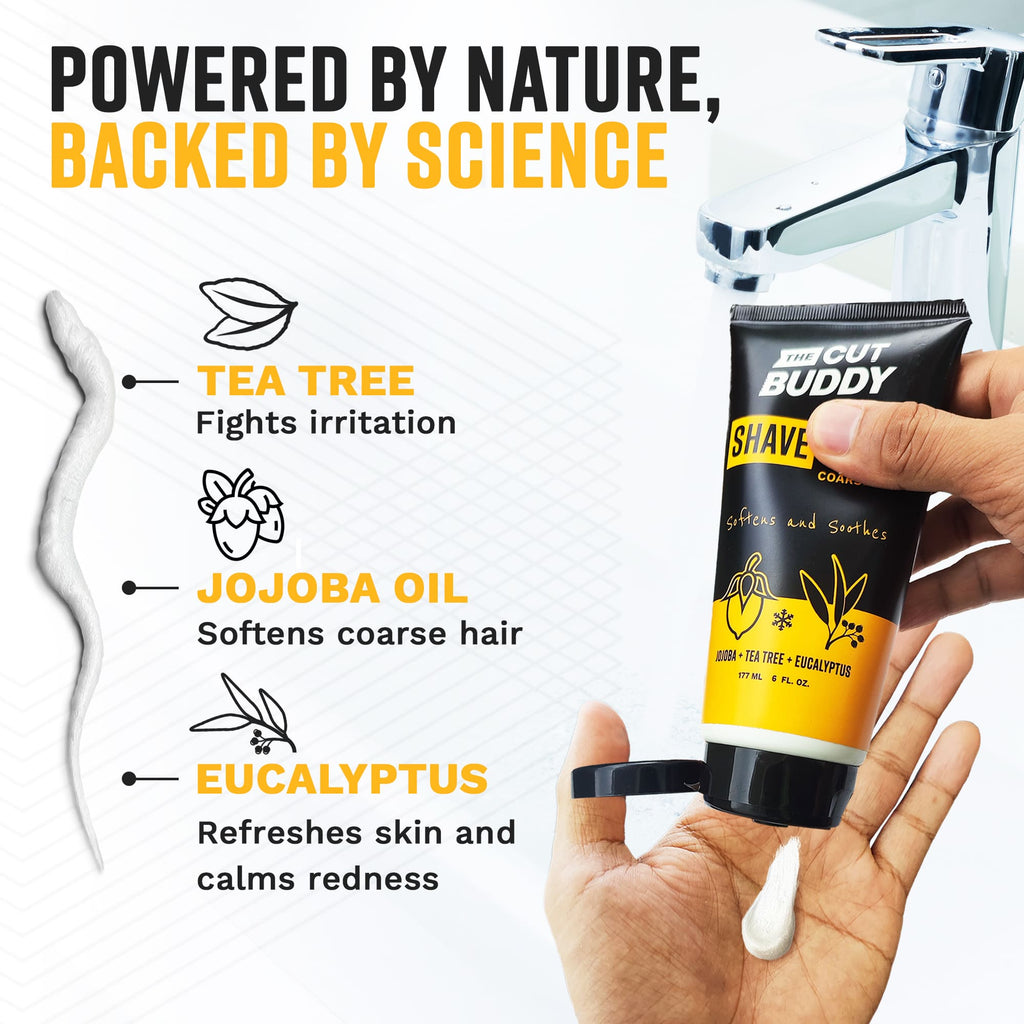 Shaving Cream - Soothing Foaming Solution (6 OZ) - The Cut Buddy - The Cut Buddy