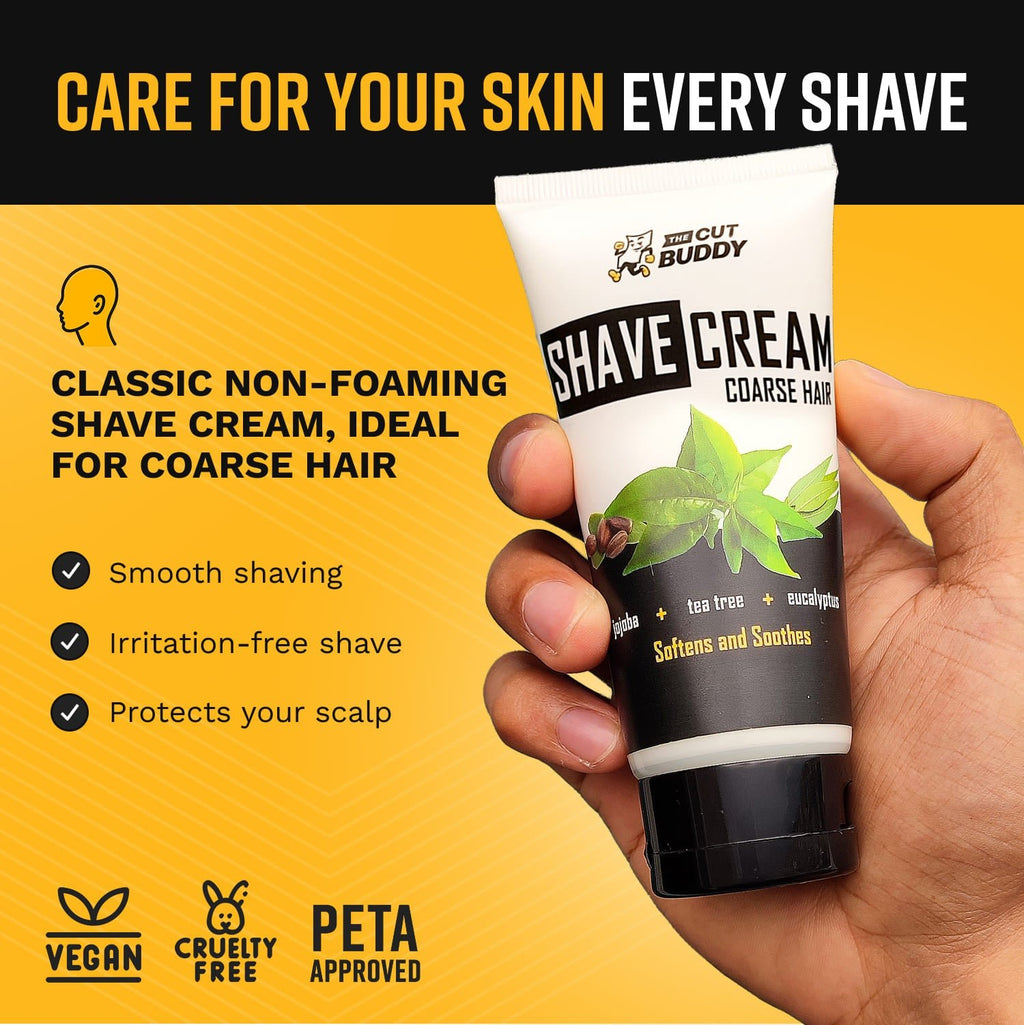 Two-panel graphic: Top shows a shaver in a cleaning cup for blade maintenance; bottom shows the device charging via USB with a 99% digital battery display.