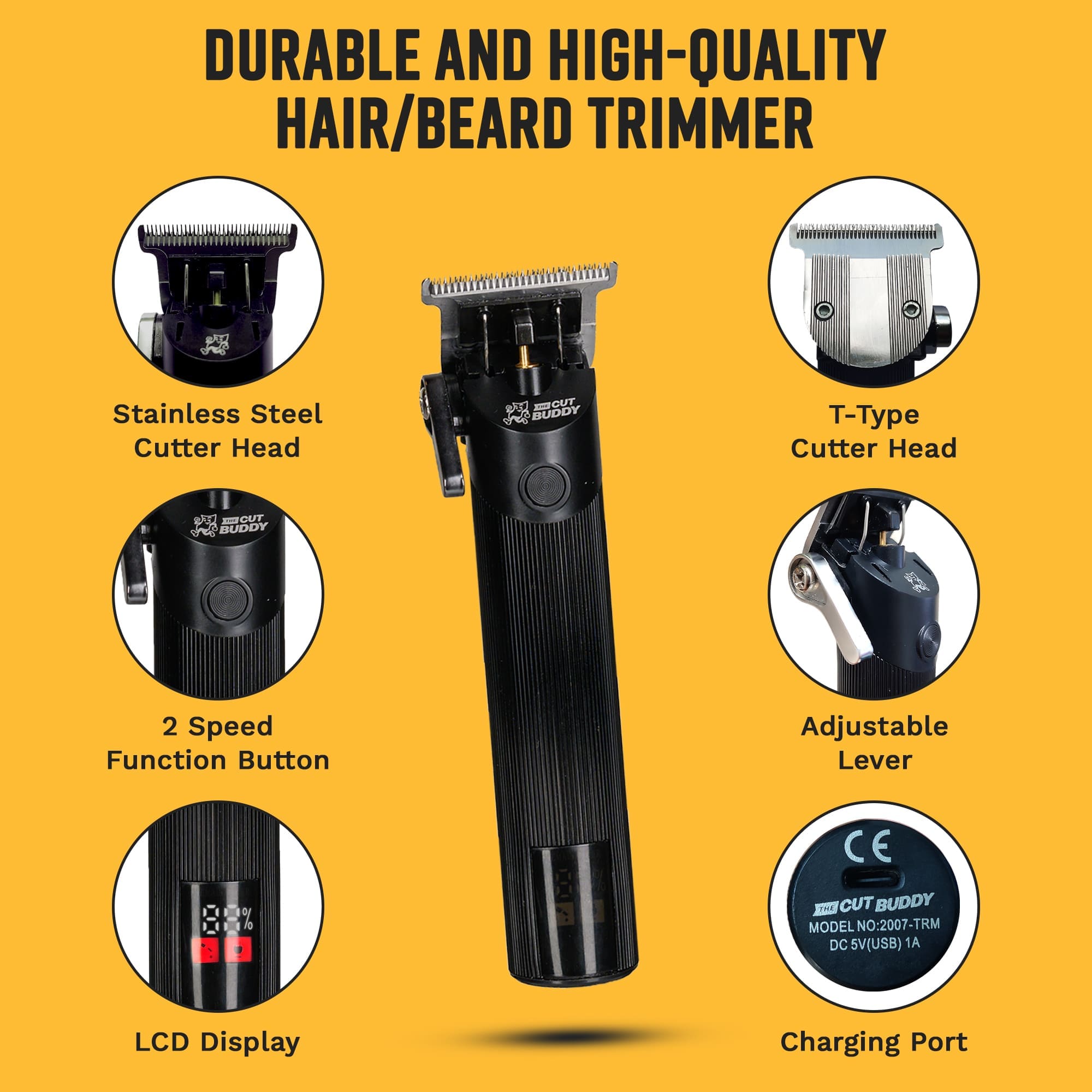 Trim Buddy - Cordless Trimmer + Shaper Combo - The Cut Buddy - The Cut Buddy