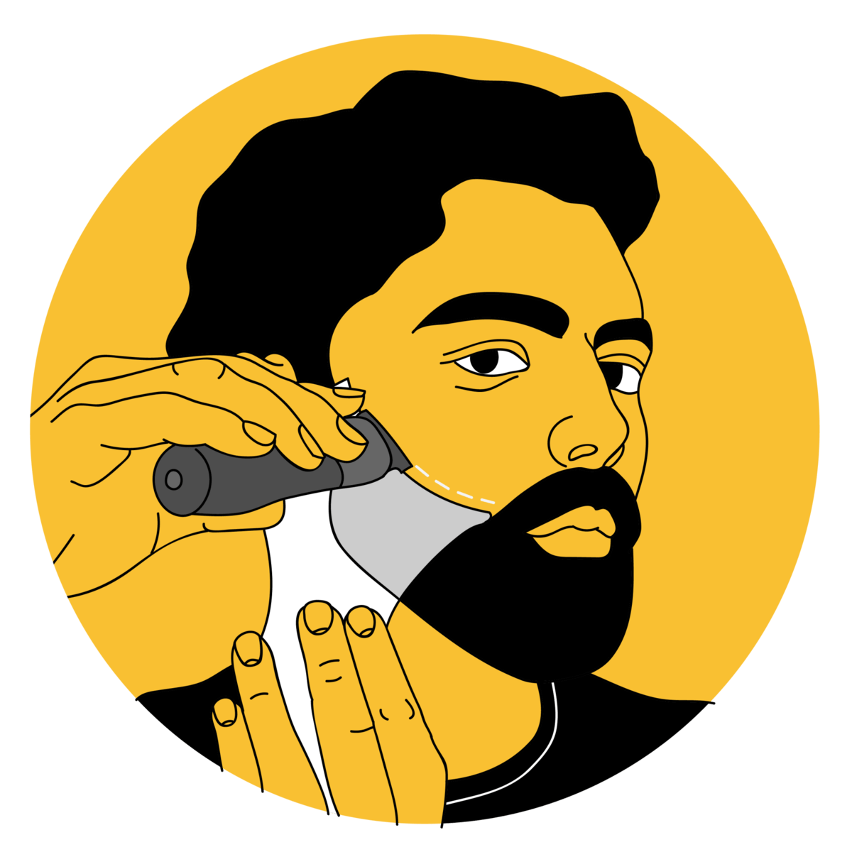 Beard Shaping Tool and Hair Trimmer Guide - Plus Version - The Cut Buddy-The Cut Buddy