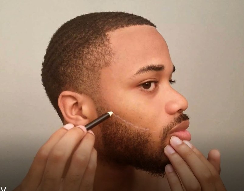 Barber Pencil Edge Hair Line Razor Trace Beard Shape with