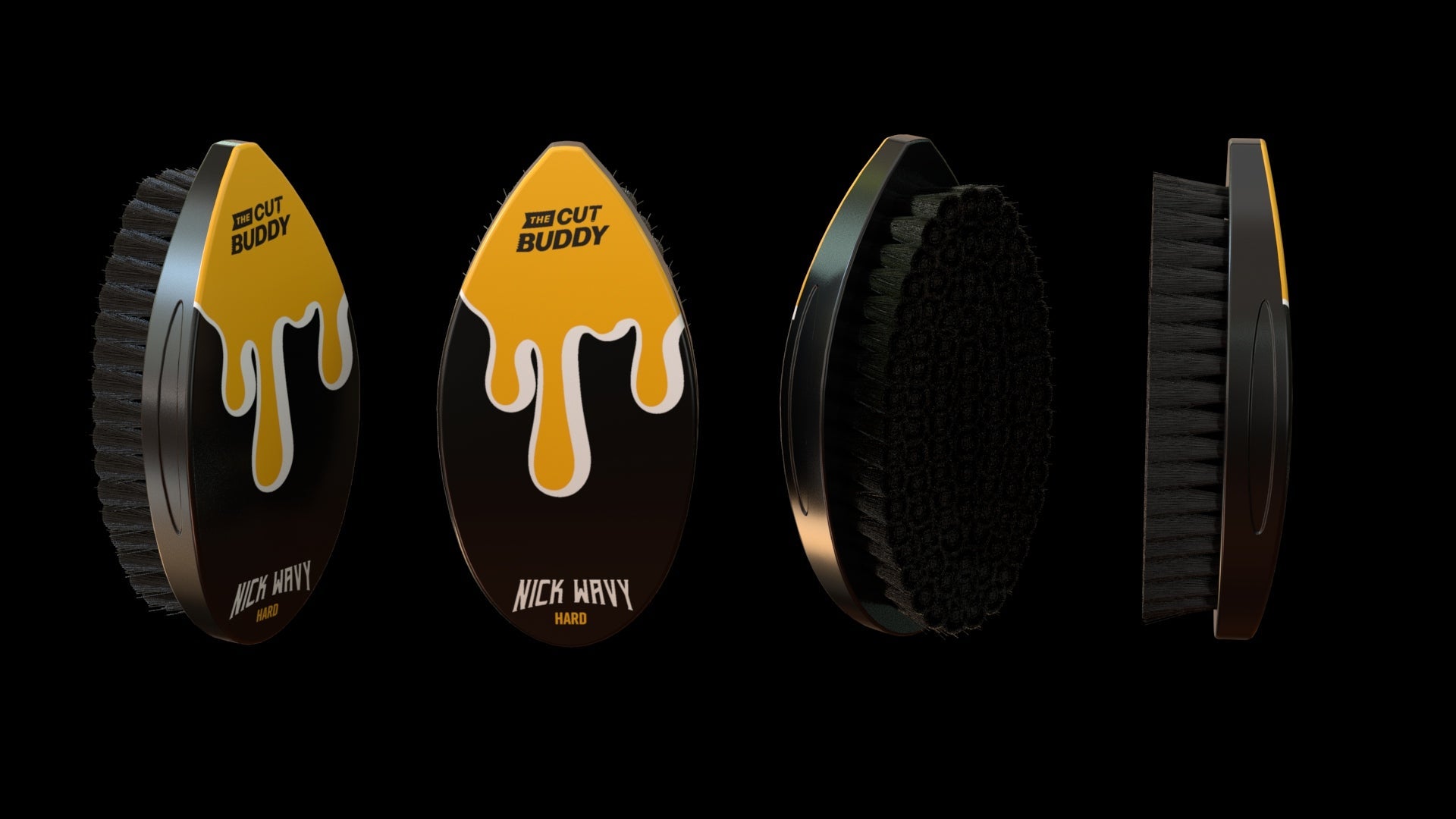 Nick Wavy Collection - Hard Bristle Waves Brush - The Cut Buddy-The Cut Buddy